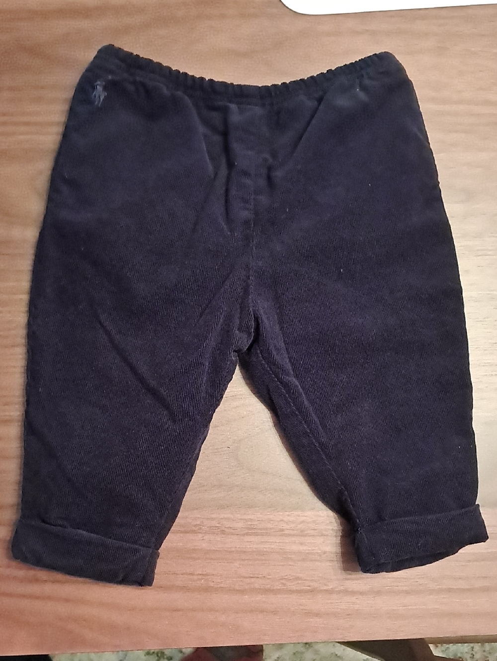 Ralph Lauren Dark Navy Corduroy Baby Pants